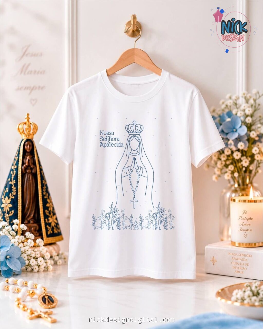 N. Senhora Aparecida - Artes Camisas - Imagem 4