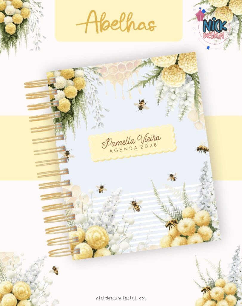 Abelha - Agendas | Planners 2026 (Pamella)
