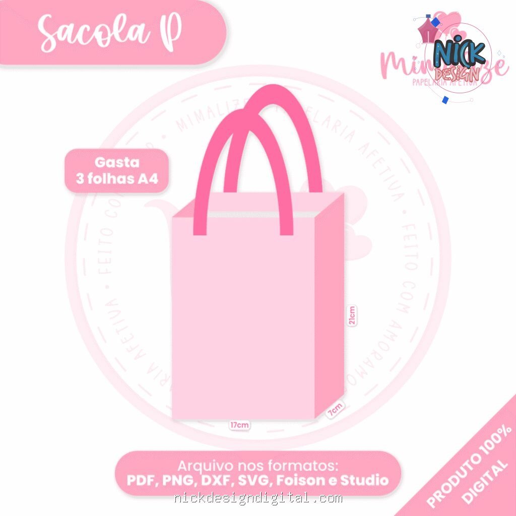 Molde Sacola P - Imagem 1
