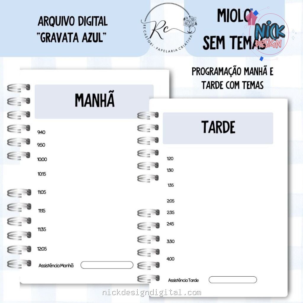 Caderno Assembleia de Circuito 2025/2026 – GRAVATA AZUL S/TEMA (Re Castori) - Imagem 5