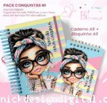 PACK Caderno Pautado A5+Bloquinho A6 – Conquistas N1