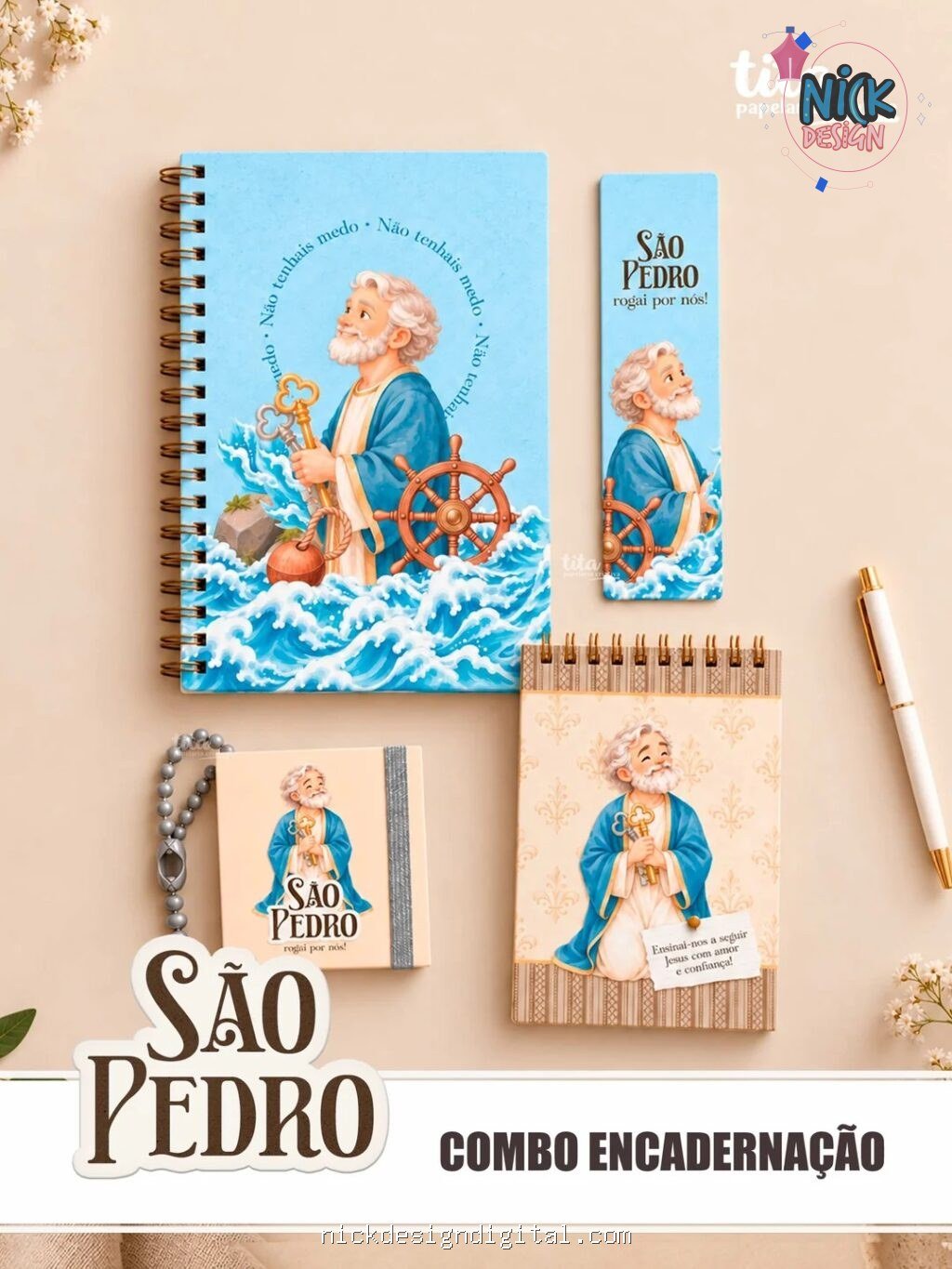 Santos - São Pedro - Encadernação (Tita) - Imagem 1