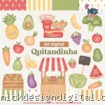 Quitandinha – Cliparts em aquarela - Kit Digital