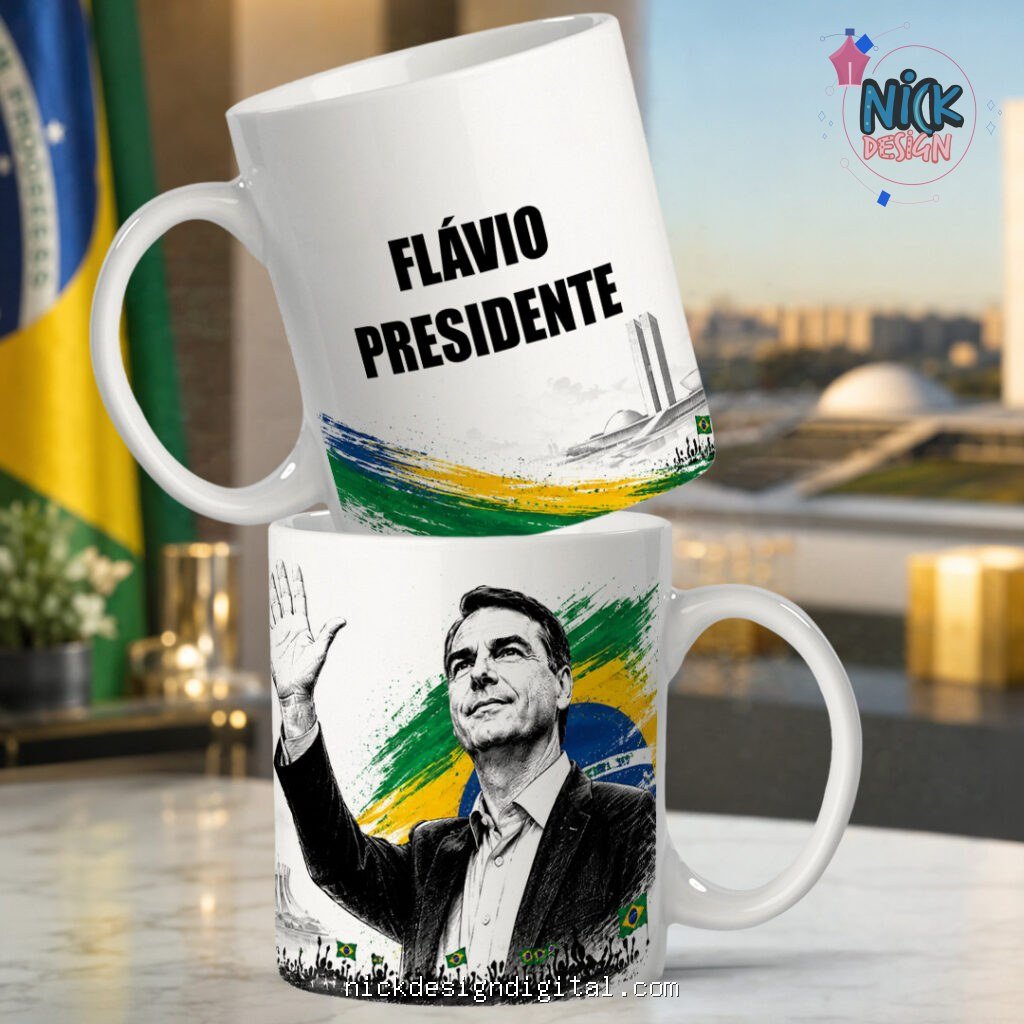 Política Flavio Bolsonaro - Artes Caneca - Imagem 7