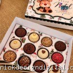 Caixa para 12 doces - Natal