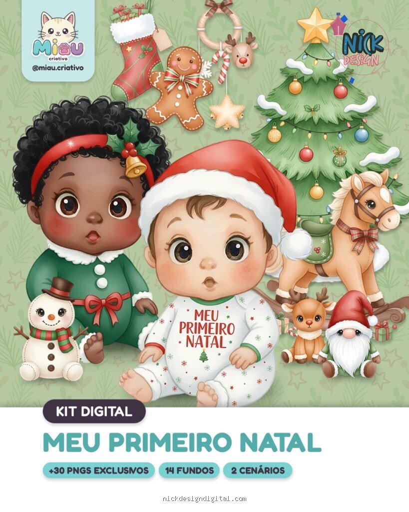 Meu Primeiro Natal - Kit Digital