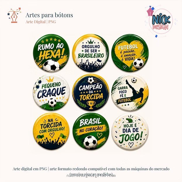 Artes para bottons - Torcer Juntos Copa 2026 (Moldes da Lê) - Imagem 1