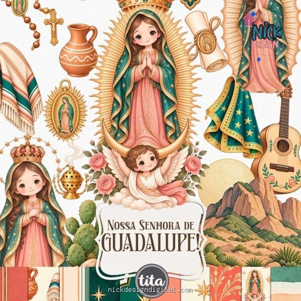 Santos – Nsra de Guadalupe – Ilustrações (Tita)