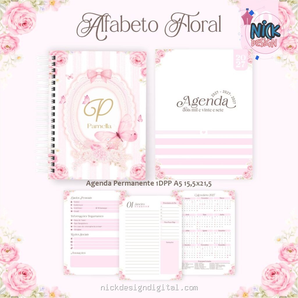 Alfabeto Floral - Coleção BIG 2027 (Pamella) - Imagem 4