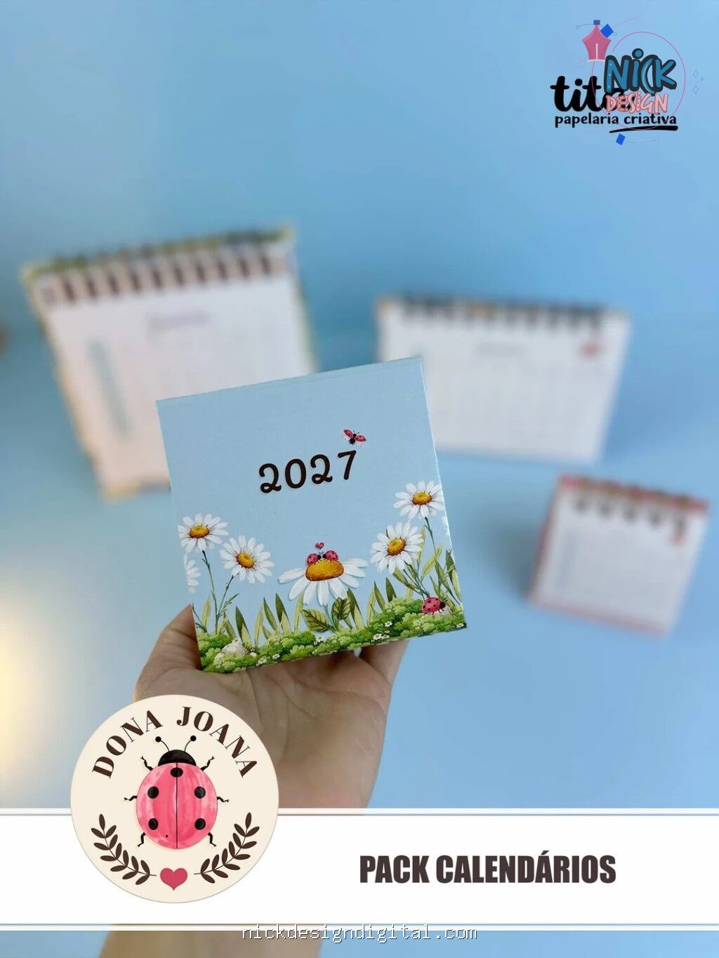 Dona Joana - Pack Calendários 2027 - português e español + Vídeo aula (Tita) - Imagem 6