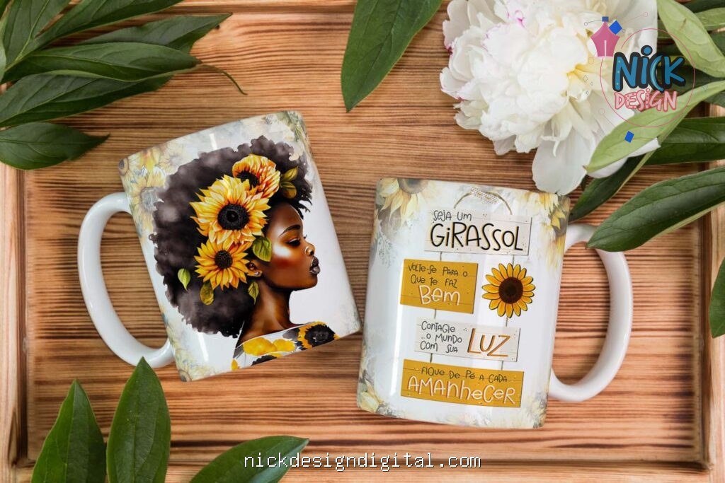 Girassol - Arte Avulsa Caneca e Squeeze - Imagem 1