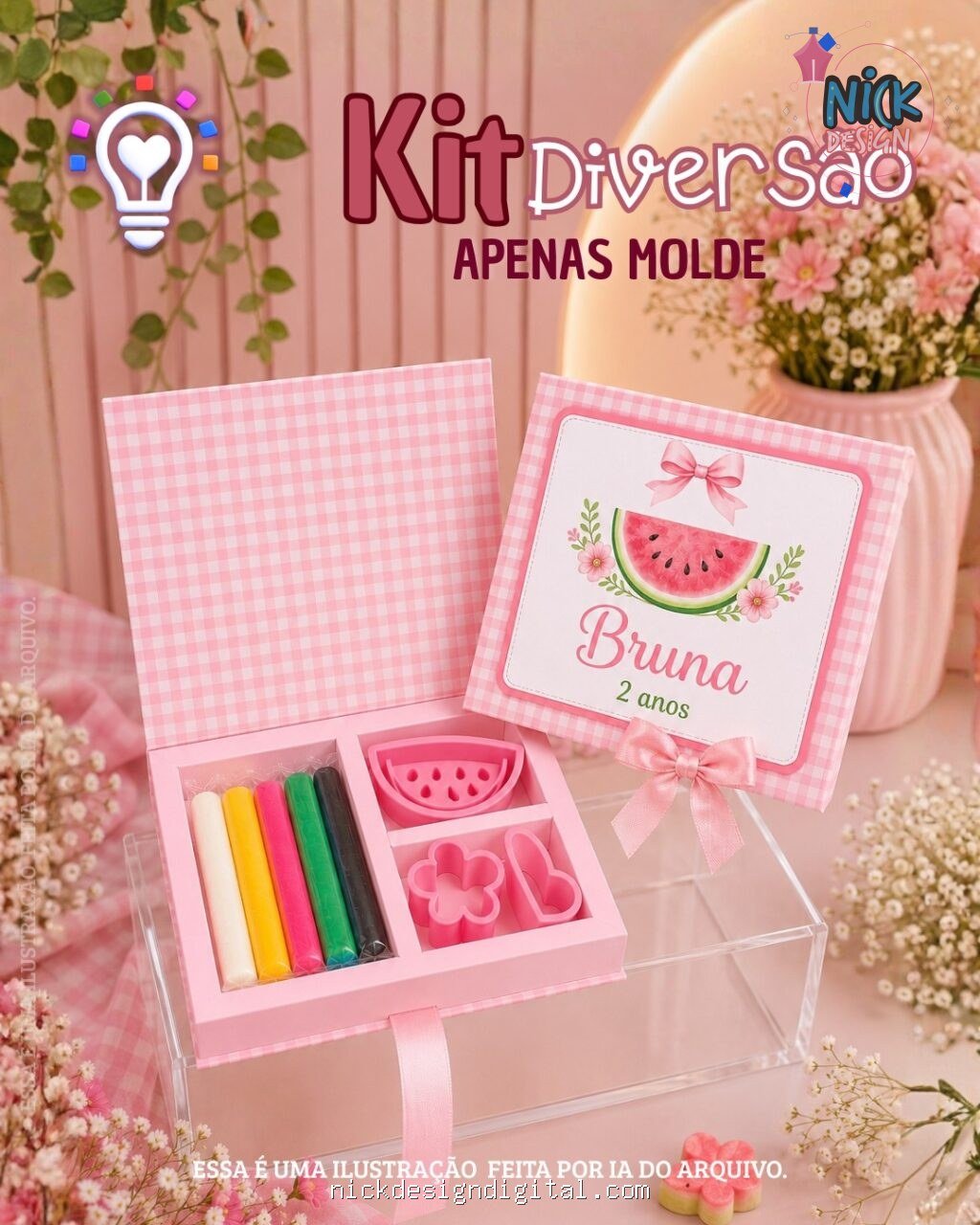 Molde Caixa Kit Diversão - Imagem 1