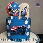 Capitão América - Topo de Bolo
