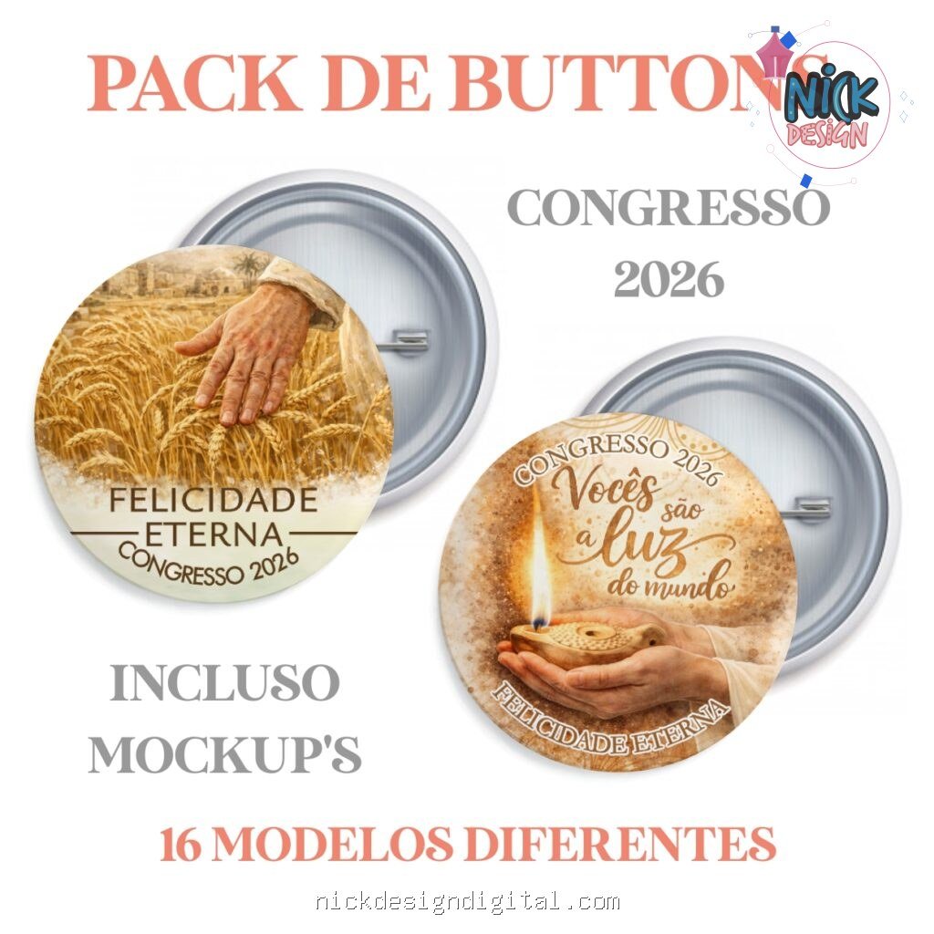Pack Buttons - Congresso Regional 2026 - Imagem 2