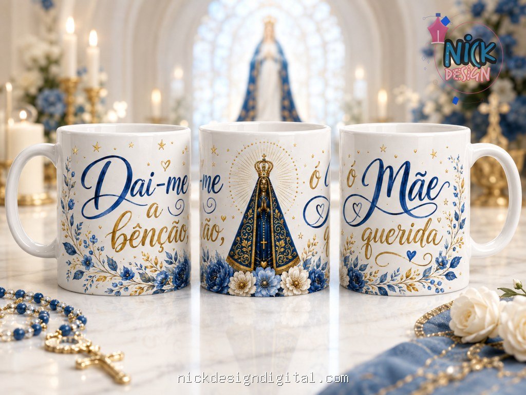 Pack Nossa Senhora Aparecida 2026 - Artes Canecas - Imagem 27