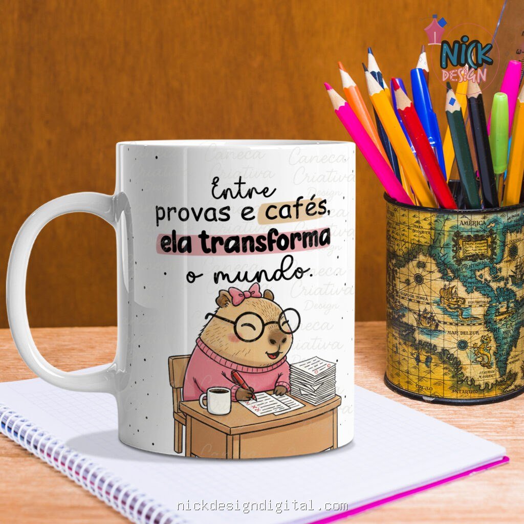 Capivarinhas Professores 2025 (Caneca Criativa) - Imagem 1