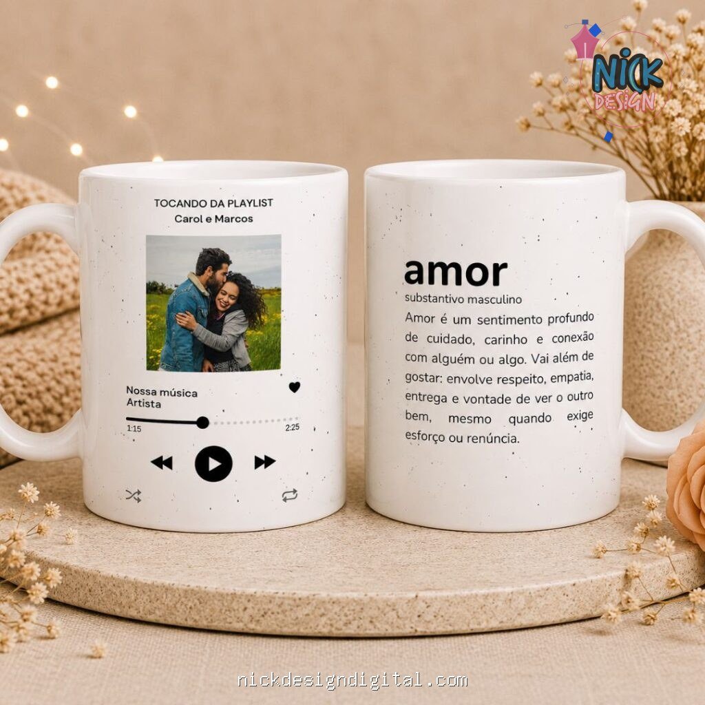Pack Namorados - Artes Caneca no Canva - Imagem 10