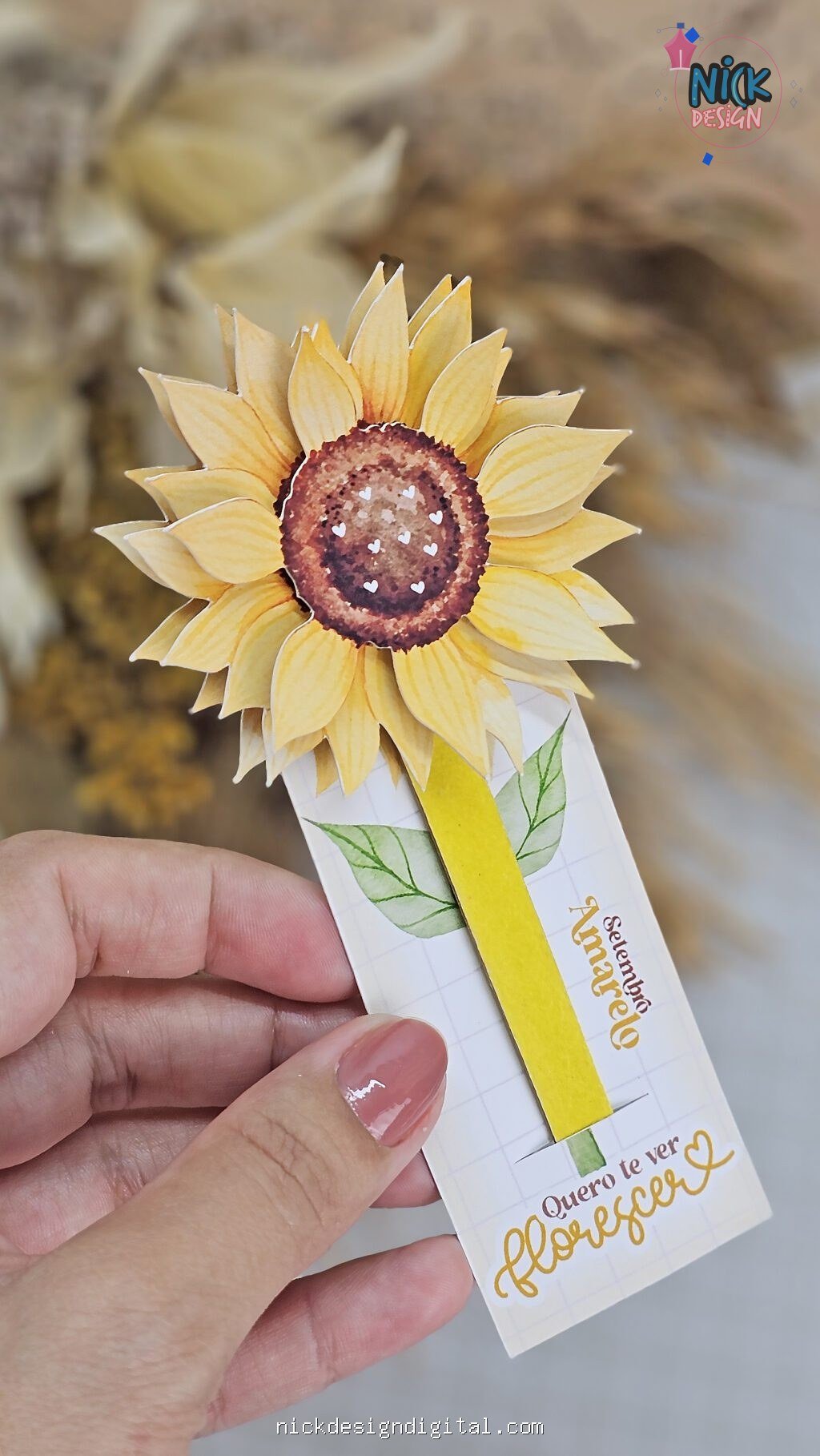 Card lixa para unhas - Setembro Amarelo - Imagem 1