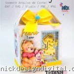 Molde Caixa Maletinha - Ursinho Pooh