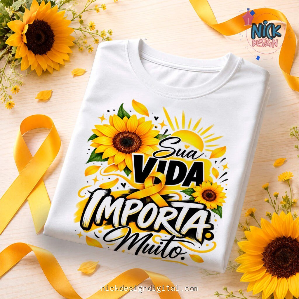 Setembro Amarelo - Artes Camisetas - Imagem 12