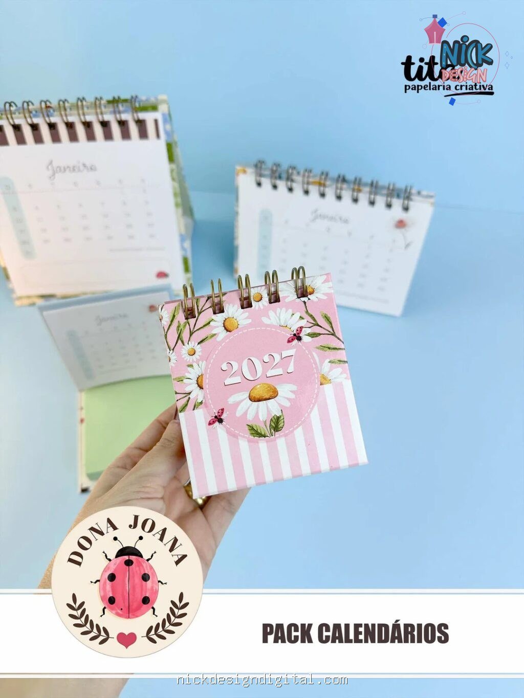 Dona Joana - Pack Calendários 2027 - português e español + Vídeo aula (Tita) - Imagem 9