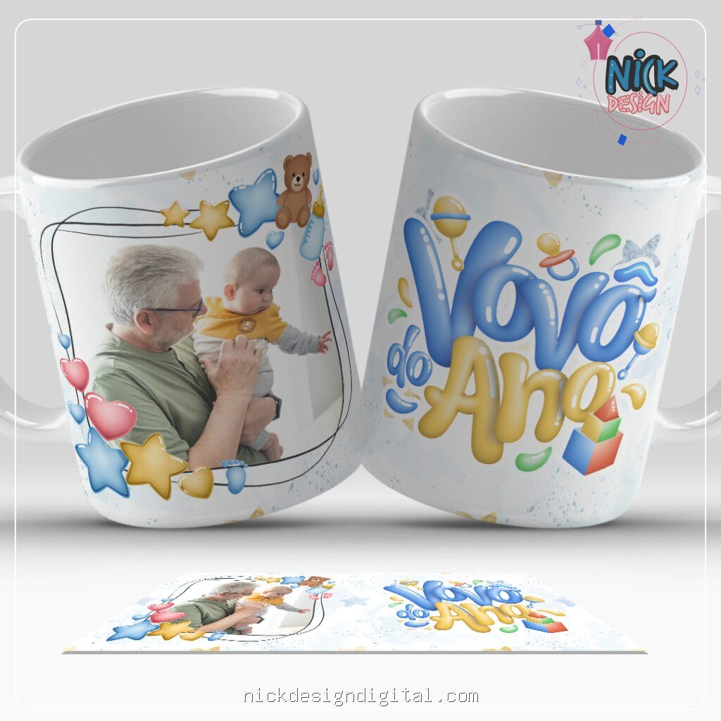 Coleção Tem Bebê Chegando - Artes para Caneca C/S Foto - Imagem 8