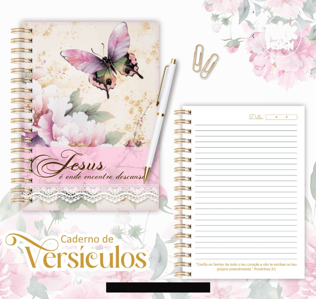 COMBO Caderno com Versículos (Lina Criativa)