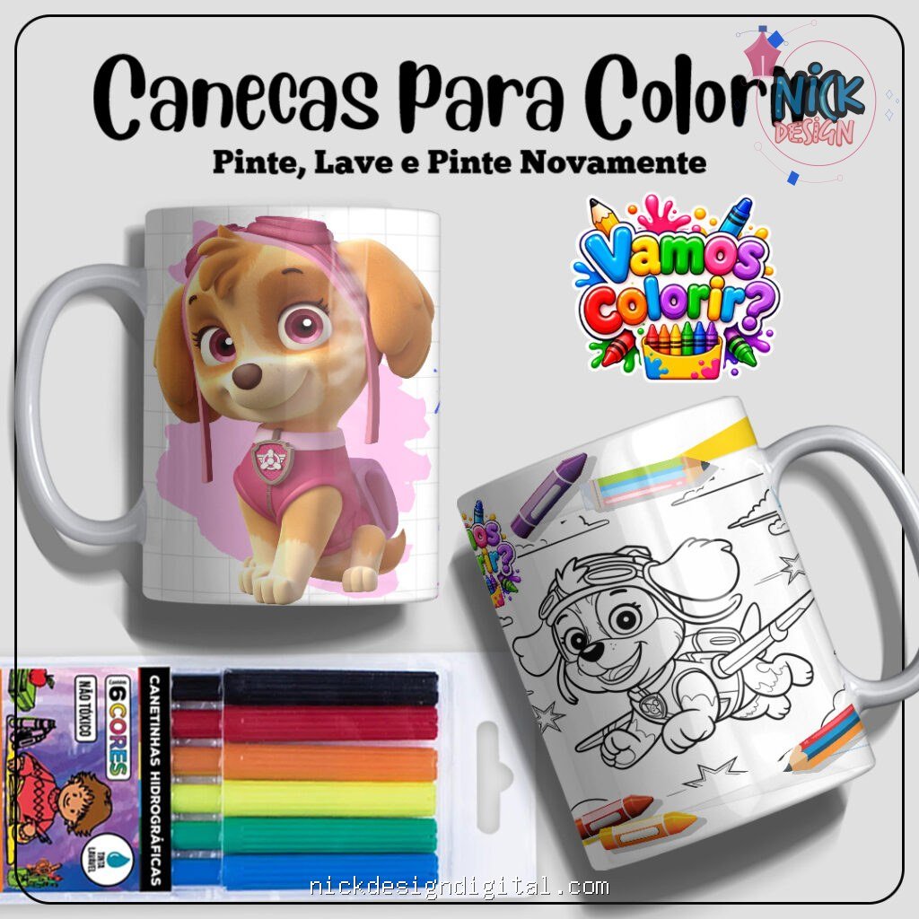 Coleção Dia das Crianças para colorir 2026 - Imagem 17