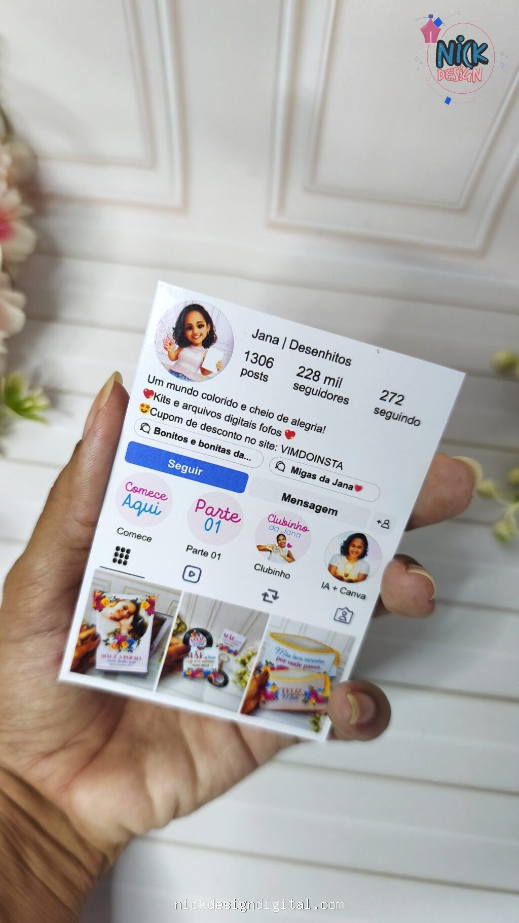 Cartão Instagram (Desenhitos da Jana) - Imagem 5