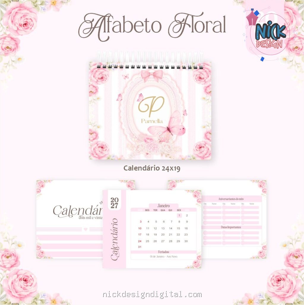 Alfabeto Floral - Coleção BIG 2027 (Pamella) - Imagem 3