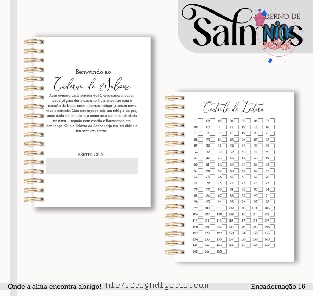 Caderno de Salmos Masculino (Lina Criativa) - Imagem 2