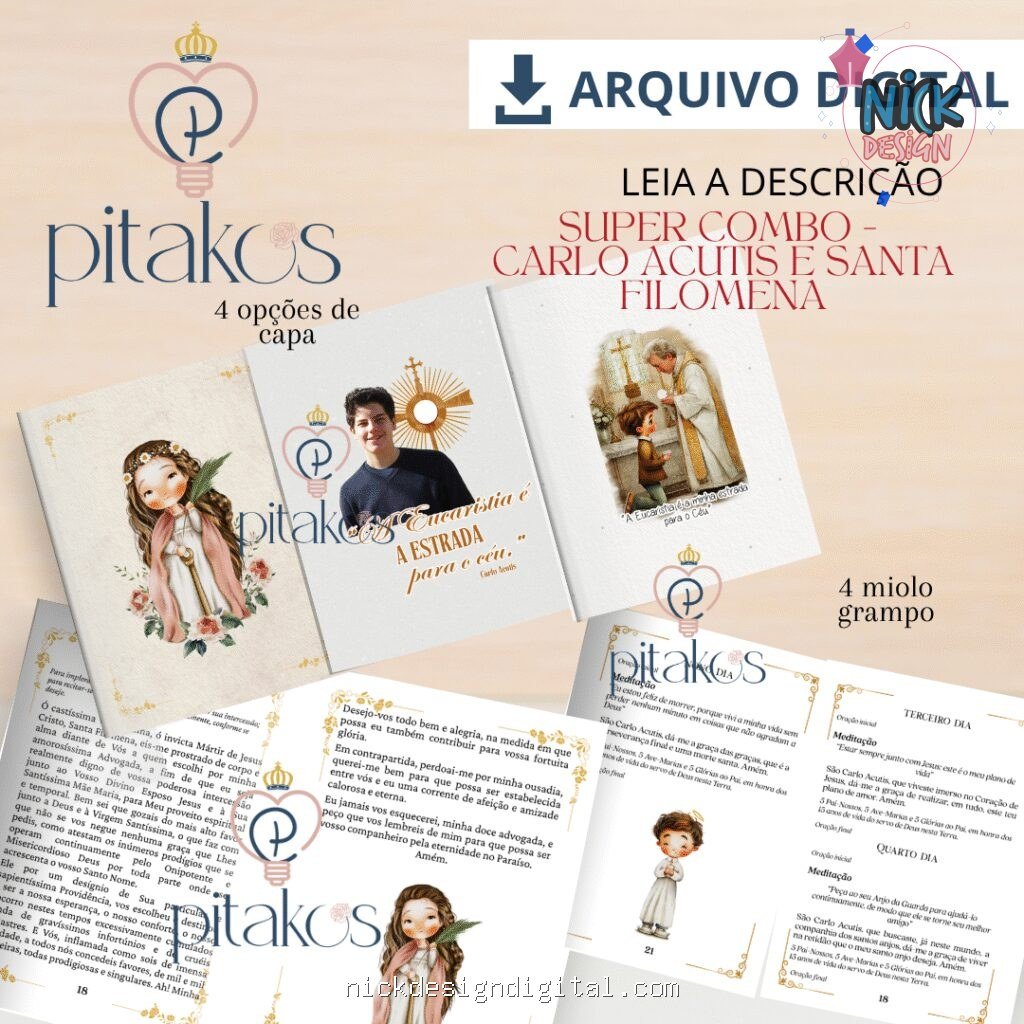 ANP – Super Combo Carlo Acutis e Santa Filomena (Pitakos) - Imagem 2
