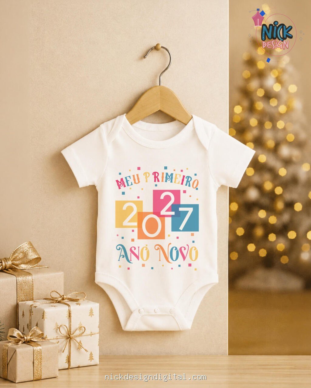 Ano Novo 2027 V5 - Artes Body Infantil - Imagem 15