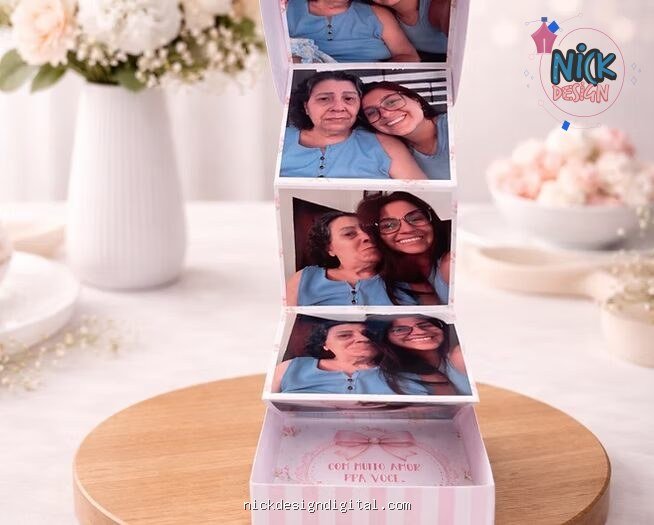 Caixa com Fotos - Dia das Mães - Imagem 1