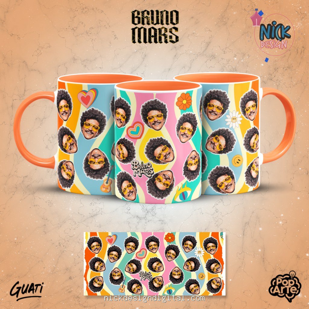 Bruno Mars - Artes para Canecas - Imagem 15