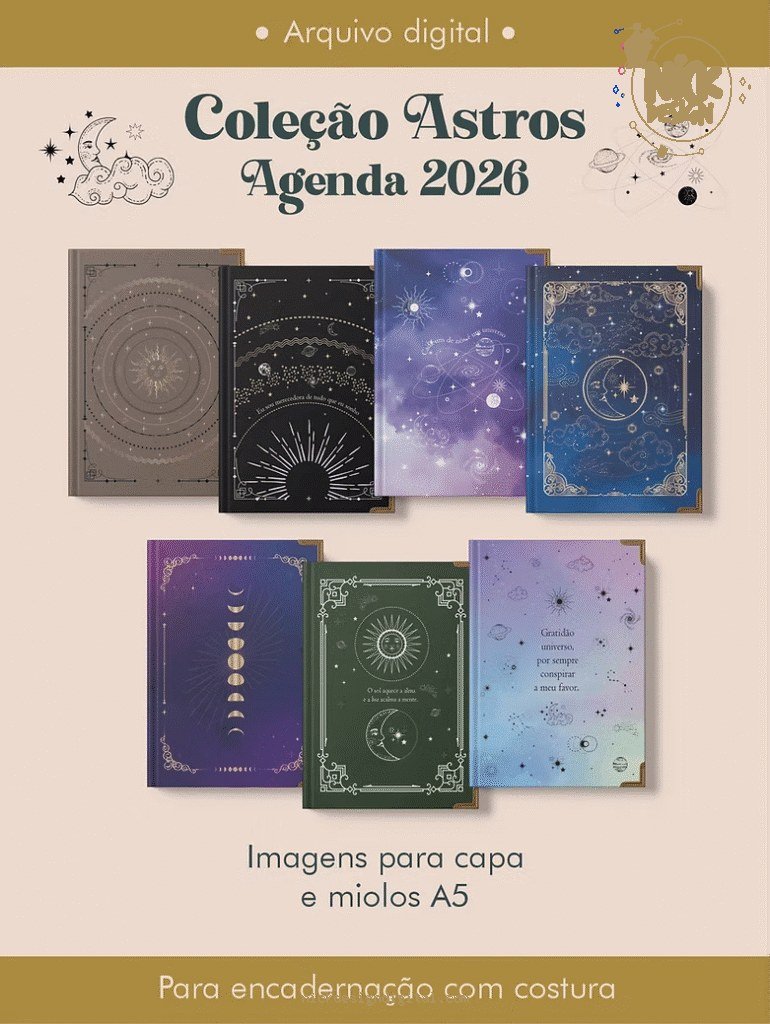 Agenda 2026 Coleção Astros Costura (Perfeito Miolo)