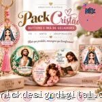 Kit Bottons e Imãs Cristão e Evangélico para geladeira
