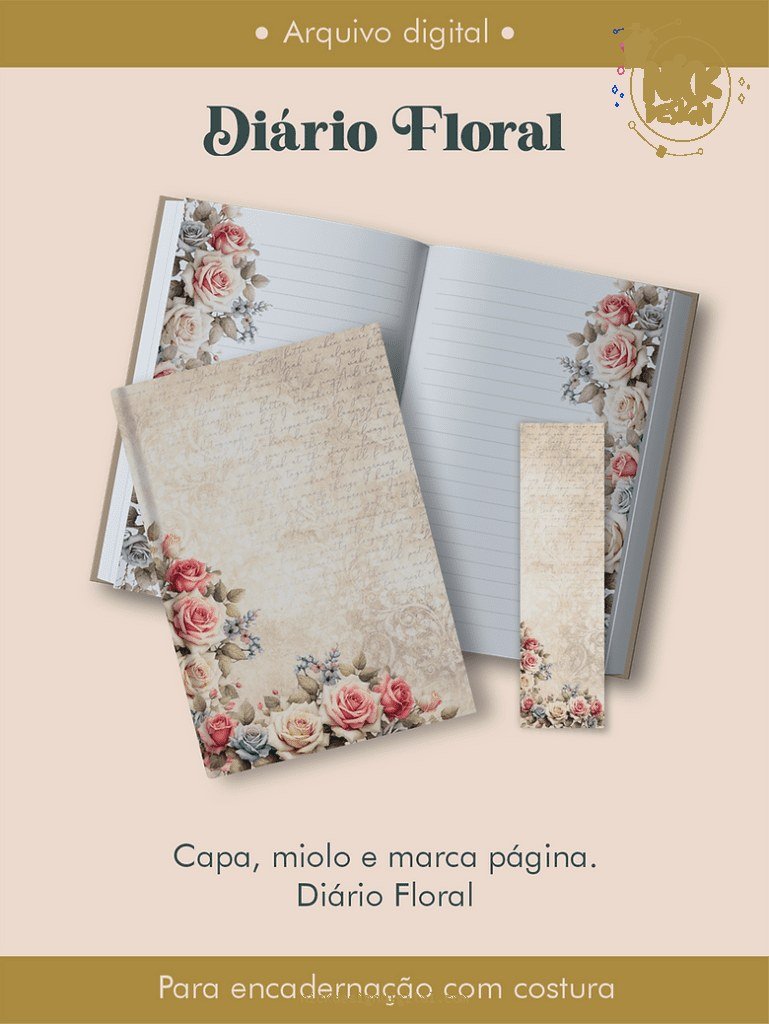 Diário Floral Costura (Perfeito Miolo)