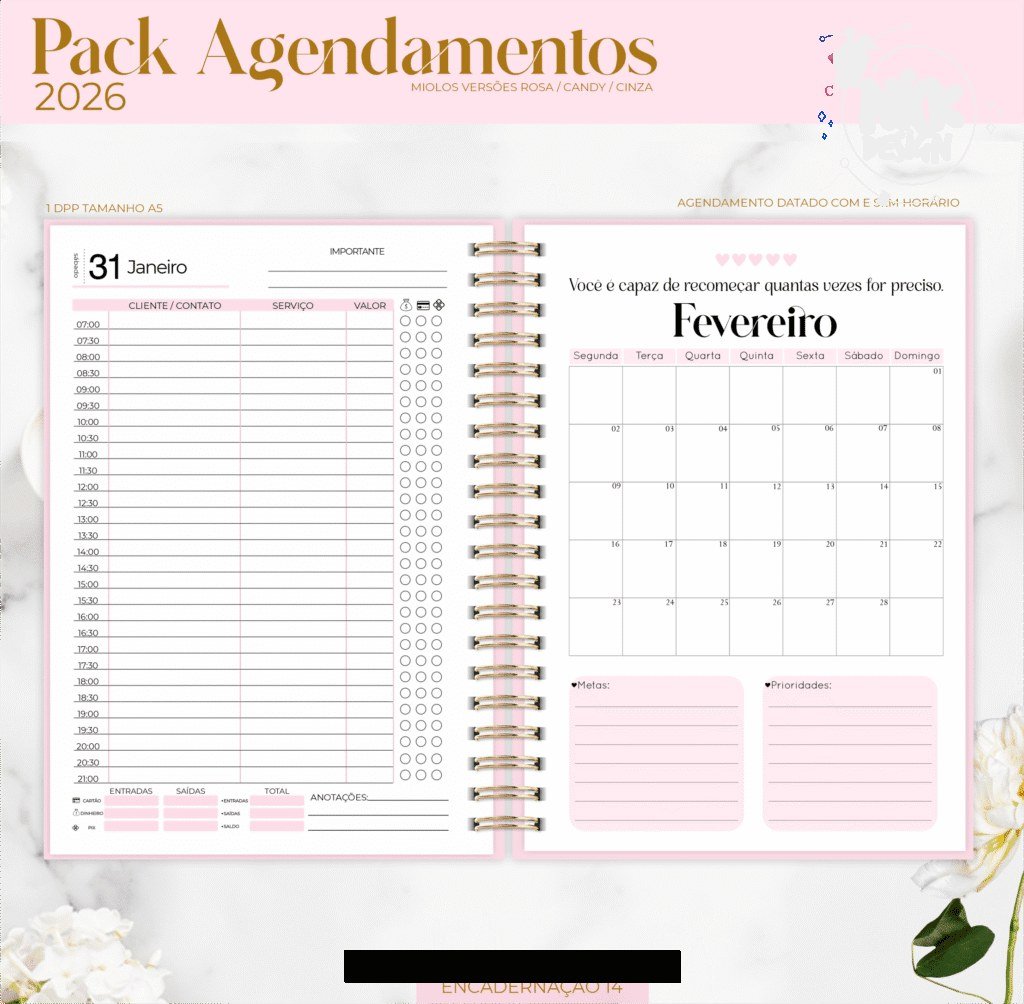 Combo Agendamentos 2026 (Lina) - Imagem 10