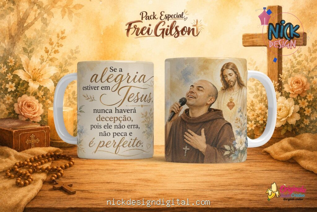 Coleção Frei Gilson - Artes para Canecas - Imagem 1