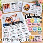Calendários 2027 para foto e logo