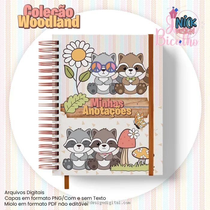 Caderno A5 - Woodland N4 (Jana Bicalho) - Imagem 1