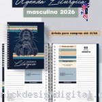 Agenda liturgia católica masculina 2026 (Metamopaper)