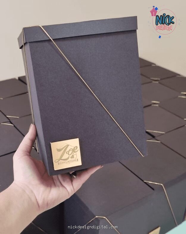 Caixa Panetone com Fechamento Elástico