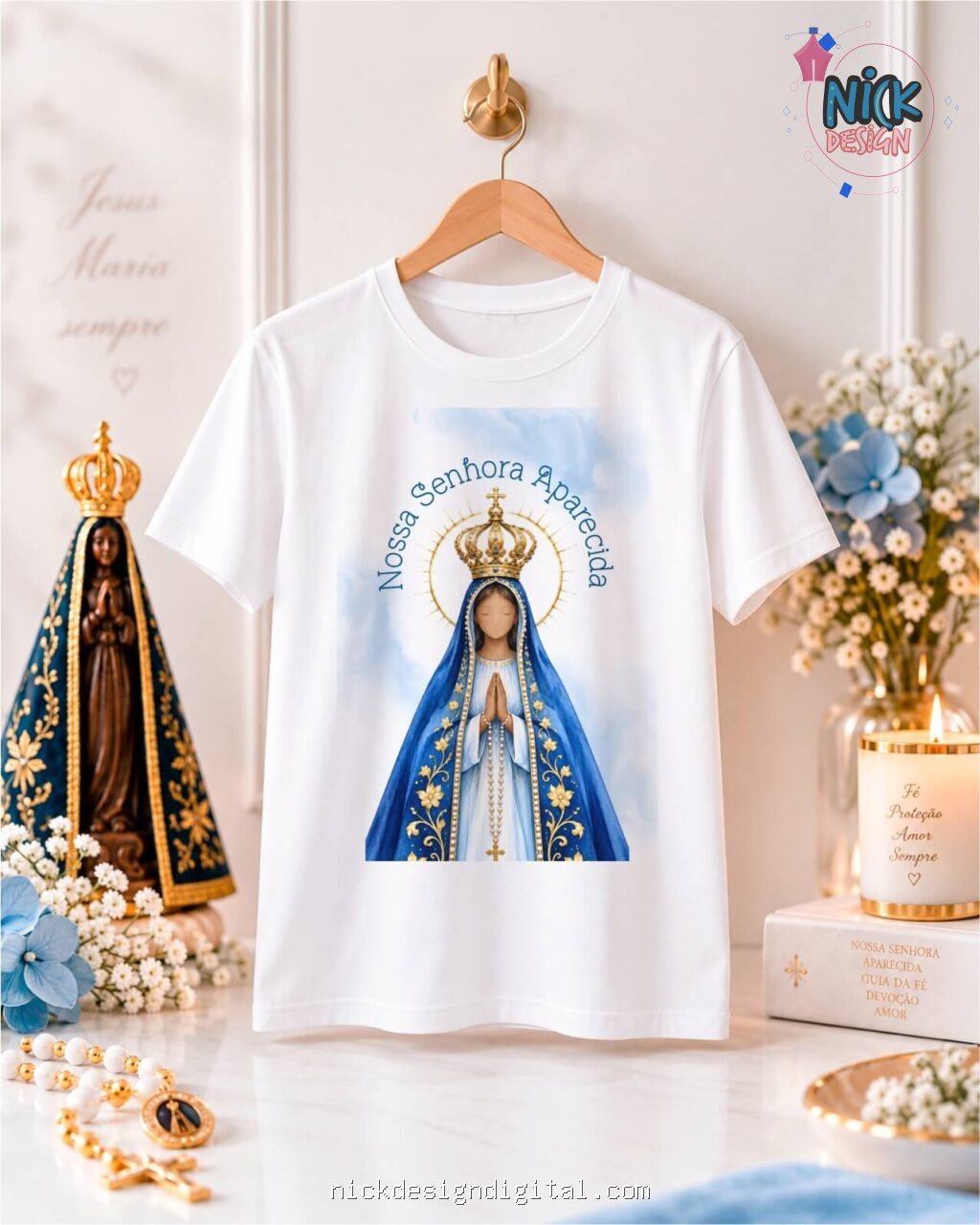 N. Senhora Aparecida - Artes Camisas - Imagem 5