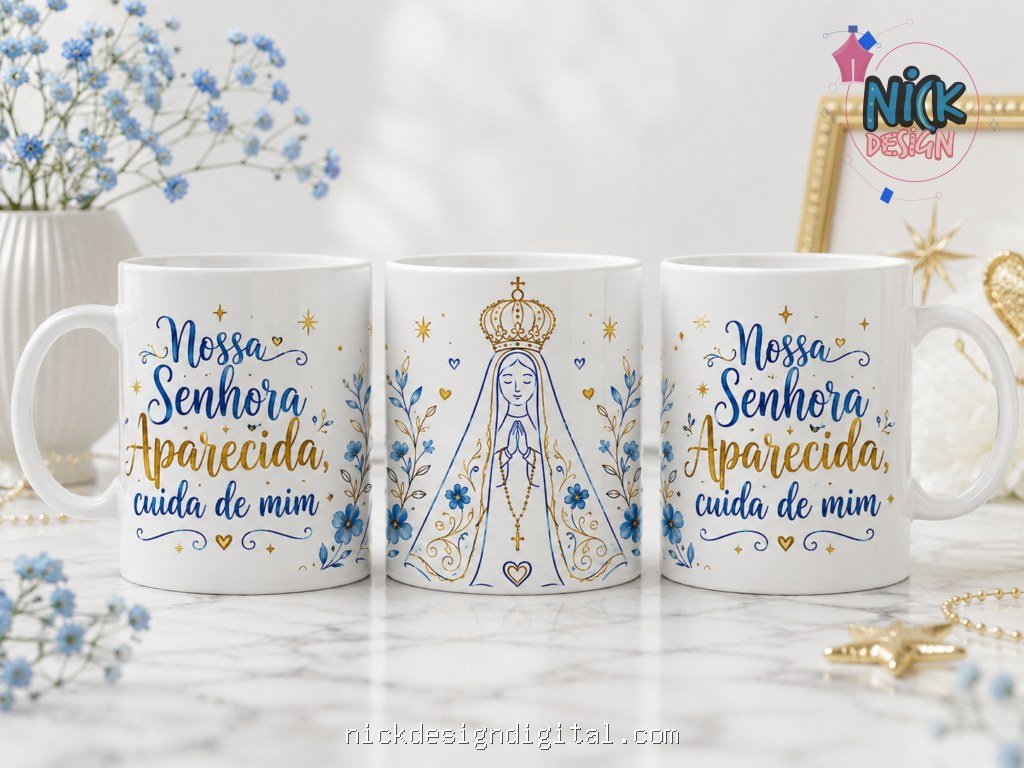 Pack Nossa Senhora Aparecida 2026 - Artes Canecas - Imagem 17