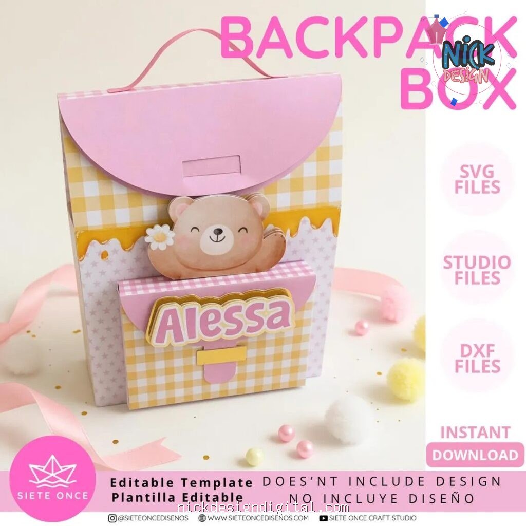 Caixa Mochila Colorir - Imagem 1