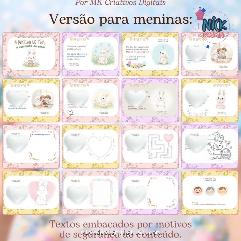 Livrinho Páscoa - Coelhinho Ton - Imagem 4