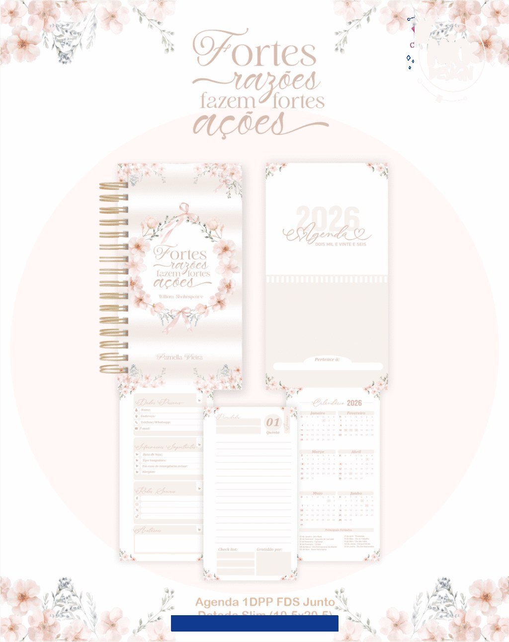 Lettering Clean - Agendas | Planners 2026 (Pamella) - Imagem 4