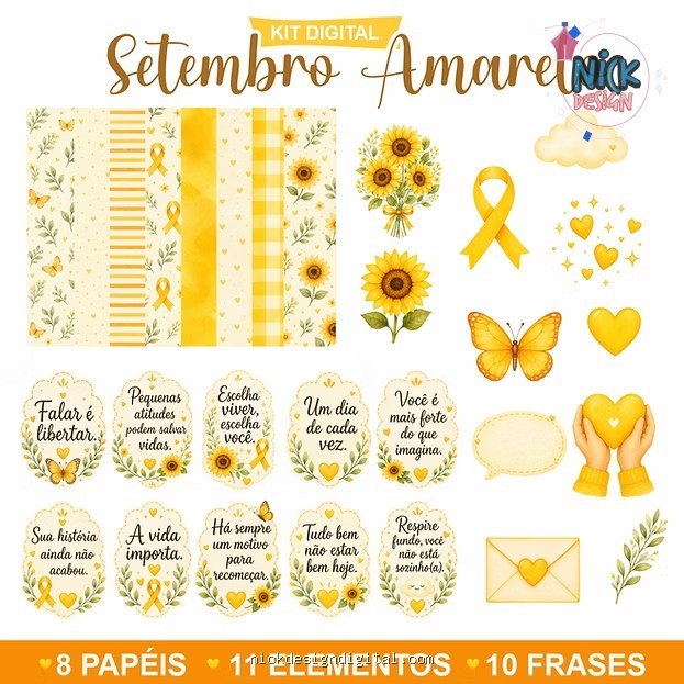 Setembro Amarelo 2026 - Kit Digital - Imagem 1